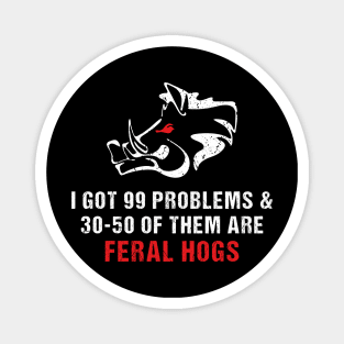 30-50 feral hogs Magnet